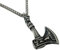 AB Viking Crafts Vikings Edelstahl Anhänger Wikinger Axt Motiv Wolf mit Edelstahl Halskette im Schmuckbeutel