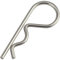 OPIOL QUALITY® Federstecker einfach 2,5x46mm aus Edelstahl A2 V2A (1 Stück) Federsplinte Splint Federsplint Stecksplint Federvorstecker Sicherungsklammer Clip Sicherungssplint
