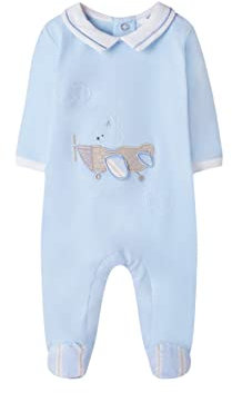 Mayoral Langer Strampelanzug für Baby - Jungen Himmelblau 1-2 Monate (60cm)