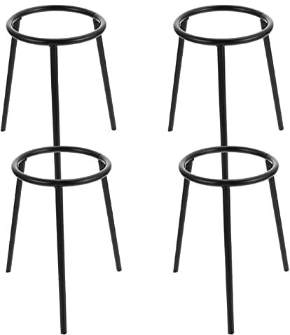 VILLCASE 4pcs Lamp Lab Tripod Stand Lab Bunsen Burner Tripod Lamp Support Stand Lamp Tripod Holder for Laboratory School Chemistry Education Supplies