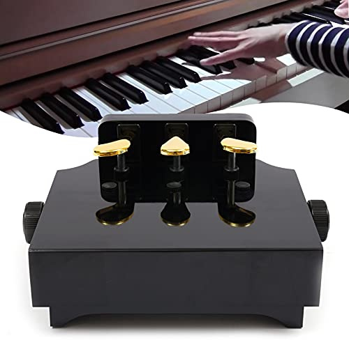 Klavier Pedal Extender Bank Kinder Pedalerhöhung Einstellbar Höhe mit 3 Pedale Kinder Klavier Lehren Hilfe Zubehörteil Schwarz
