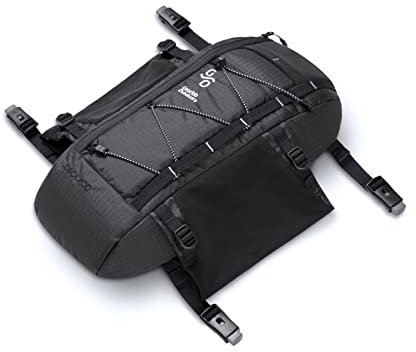 Gearlab Deck Pod 2 - Kayak Deck Bag, Deckhand system (Holds Paddle Float, Bilge Pump) (Black)