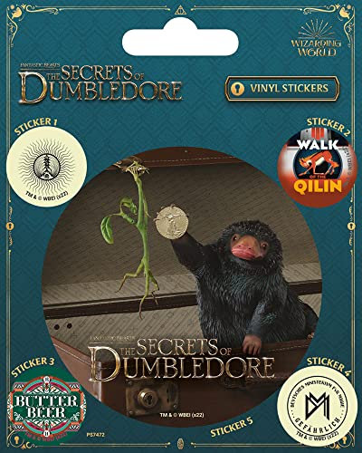 empireposter Fantastic Beasts - Dumbledore - Magical - Stickerset Sticker Aufkleber 10x12,5 cm