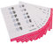 Acrylic Nail Training Mat Stereograph Washable Reusable Multi Nail Shapes 12 Modes Nail Art Practice Sheet for Nail Artist