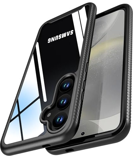 Cozycase für Samsung Galaxy S24 Transparent Hülle Gummi - 2m Sturzfest Stoßfester als Silikon Military Protective Hardcase Armor Bumper Handyhülle Soßfest S 24 Case Schutzhülle 5G Clear Slim Dünn