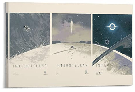NANXIANG Interstellar Filmposter Filmposter Home Decor Poster Wandkunst Hängebild Druck Deko Pa