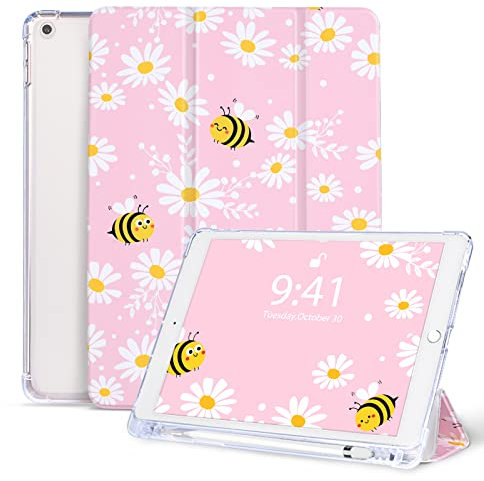 Vozehui 10.2 Zoll Hülle für iPad 9/8/7 Generation Mit Bleistifthalter, Dreifach Stand Leichtgewicht Schutzhülle, Auto Sleep/Wake für iPad 10.2 Zoll 2021/2020/2019