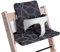 Hoppediz Hochstuhl Sitzkissen Set, passend für Stokke Tripp Trapp, 2-teilig, 100% Bio-Baumwolle, Design Verona