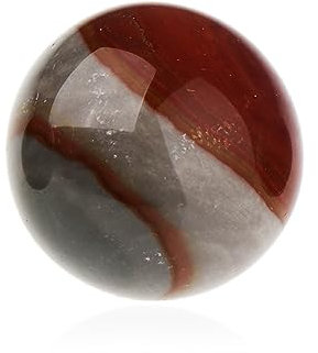NKlaus Jaspe policromado natural, aprox. 30 mm, bola de piedras preciosas, equilibrio y creatividad, 14908