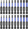 HPHOPE Schlag Sechskantschlüssel Bohrer Set 20 Stück, Schlag Inbusschlüssel Bohrerset Metrisch & Kaiserlich, Länge 50mm, 1/4 Sechskantschaft mit Magnetismus, mit Aufbewahrungsbox.