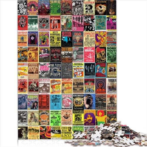 1000 Teile Puzzles, Vintage-Collage, lustige Puzzles, Holzpuzzle für Erwachsene und Jugendliche ab 12 Jahren, Familienspiel für Erwachsene und Kinder, 1000 Teile (50 x 75 cm)