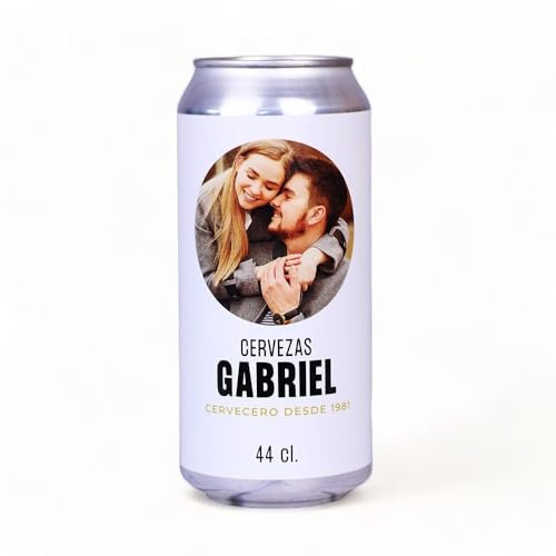 Lata de Cerveza Personalizada con Foto y Nombre Pack Cervezas Regalo
