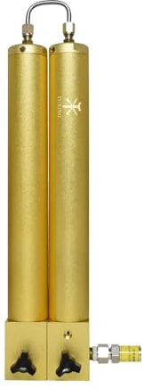 TUXING PCP Air Compressor 4500Psi Air Filter Oil Water Separator with Safty Valve,Two Stage Filtration Air Filter for High Pressure Air Compressor Scuba Diving 408mm*100mm Gold