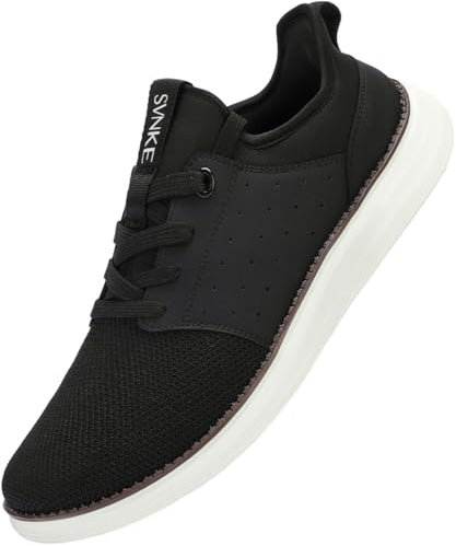 SVNKE Hombre Hands Free Slip On Zapatillas Hombre Zapatos Sneakers Casual Deportivas Caminar Correr Deportivas Gimnasio Moda cómodo Viajar clásicos de Negocio Negro 44