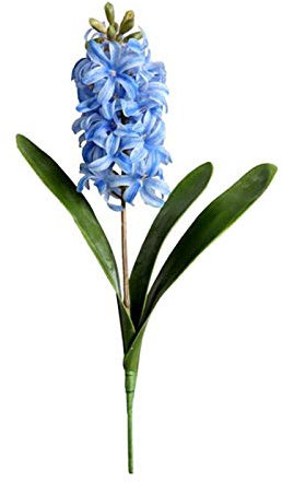 Liuyoyo Ramo de Flores Artificiales de Jacinto Falso a Granel, Ramo de Boda, Decoración del Hogar, Arreglos Florales de Fiesta, Paquete de Jacinto de Seda Artificial para Florero Decoración(Azul)