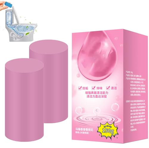Toilet blocks, cistern blocks, Toilet cleaner limescale remover, Toilet fresheners, Concentrated Descaling Toilet Cleaning Stick, Toilet Deep Cleaning (Pink)