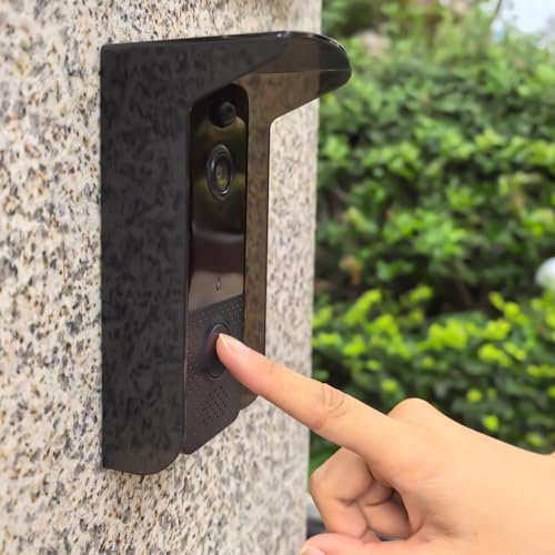Video Doorbells Glare Sun Shade Cover,Plastic Doorbell Cover Weatherproof,Camera Cover for Outdoor, Door Lock Rain Cover Compatible for Blink/Ring Pro2/Arlo/Wyze/Google Nest/Reolink Video Doorbell