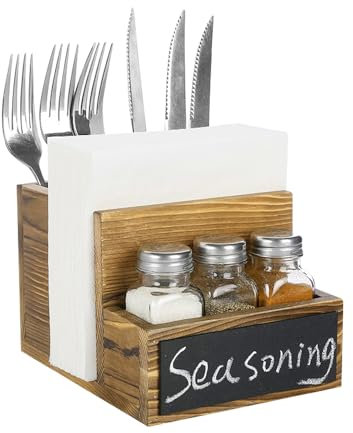 GZCZCC Küchenutensilienhalter Holz Besteckständer Utensilien-Organizer für Arbeitsplatte Holz Kitchen Utensil Halter Utensilienhalter Küche Holz Küchenbesteck für Küchentheke, Kochwerkzeuge