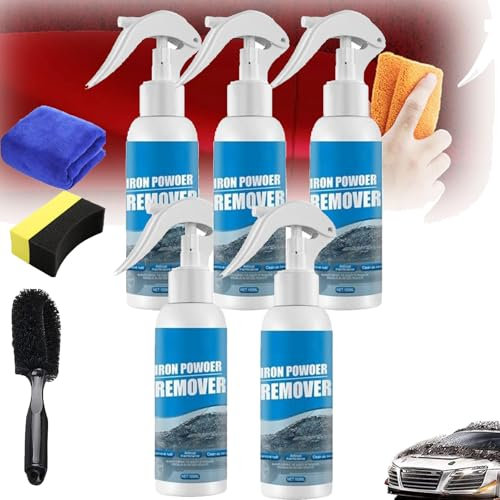 Gienslru Ouhoe Rust Removal Spray, Iron Powder Remover Spray, Multipurpose Rust Remover Spray, Ouhoe Car Rust Removal Spray, RustOut Instant Remover Spray, Ouhoe Iron Powder Remover (5pc, 100ml)
