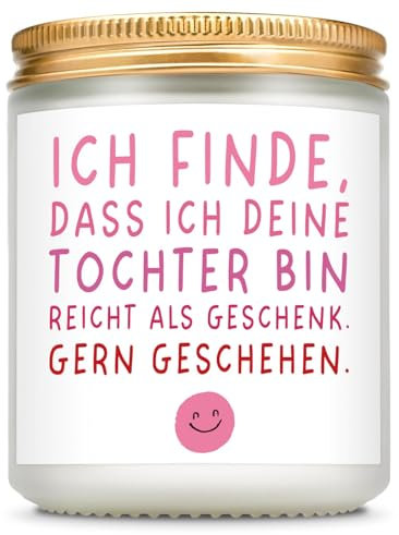 Giftasy Papa Geschenk - Duftkerze mit Spruch, Mama Geburtstagsgeschenk, Bester Papa Geschenke, Papa Geschenk Geburtstag, Geschenk Mama Geburtstag
