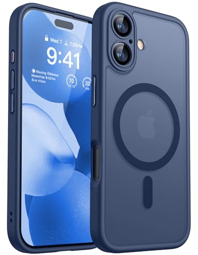 CANSHN für iPhone 17 Hülle mit Kameraschutz, Dunkelblau