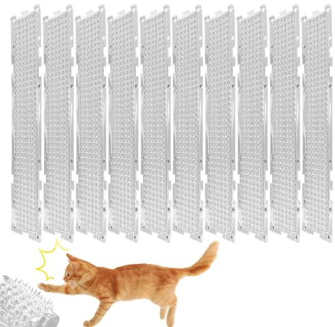 Katzen-Abwehrmatte, 10 Stück, Abwehr-Pads für Indoor-Katzen, robuste -Abwehr-Pads für Zuhause, Schlafzimmer, Balkon, Sofa, Wohnzimmer, Garten, Rasen, Auto, Unterbett