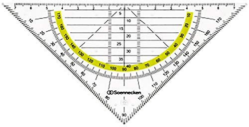 Soennecken Geometriedreieck 1823 Kunststoff rauchgrau
