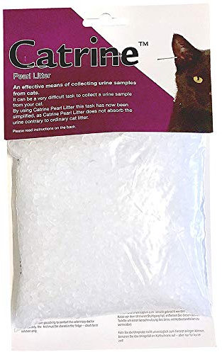 Kruuse Catrine Pearl Urin Auffangsystem - 200 g - Urinsammelsystem für Katzen - Komplettset bestehend aus nicht saugfähigem Granulat, einer Pipette und einem Sammelröhrchen