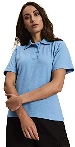 Simon Jersey Uneek Womens Polo Shirt X Large Sky Blue