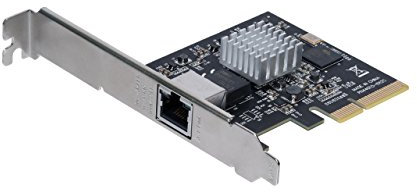 StarTech.com ST10GSPEXNB - Tarjeta de Red Ethernet PCI Express con Soporte para 5 velocidades (10G/5G/2.5G/1G, 100Mbps) Color Negro