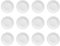 Olympia Athena Wide Rimmed Dinner Plates Set 25.4 cm/10 inch (Pack of 12), White, Super-Vitrified Porcelain, Dishwasher & Microwave Safe, BS4034 Certified for Hotel Use, CC209