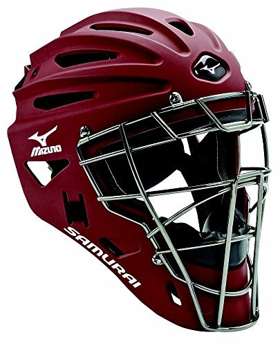 Mizuno G4 Youth Samurai Catcher Helm, Herren, 380192.1212.01.0000, Scharlachrot, 6.5-Inch - 7.25-Inch