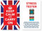 Keep Calm and Carry On Stress Stimmungskarte – Erkennen, messen, verwalten und kontrollieren Überwachung – Psychologie & Entspannungstechniken – Union Jack