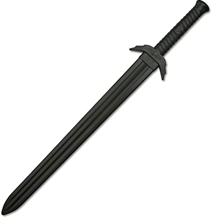 BladesUSA Unisex-Erwachsene E503-PP Kampfsport-Schwert, Polypropylen, mittelalterlich, 86 cm lang Training Mittelalter, schwarz, 34-Inch Overall