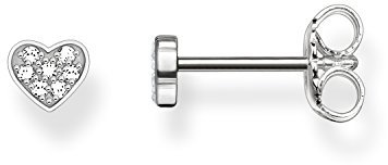 Thomas Sabo Damen Ohrringe Ohrstecker Herz Diamant Pavé 925 Sterling Silber D_H0003-725-14