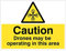 Caledonia Signs 14067Q Caution Drone May be Operating in this Area Sign, 600 mm x 450 mm, Rigid Plastic