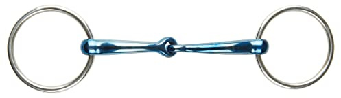 Korsteel JP Blue Steel Jointed Loose Ring Snaffle Bit, 5