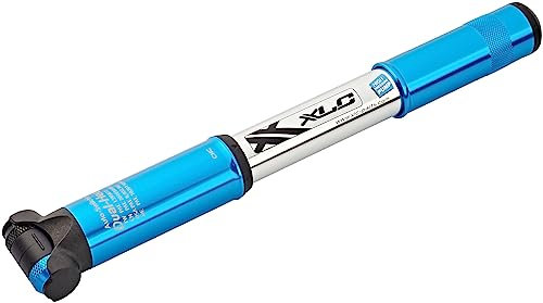 XLC Unisex – Erwachsene Luftpumpe und Minipumpe Race PU-R03, Blau, Silber, One Size