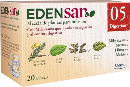Dielisa Edensan 05 Digestión Filtros, 20 bolsitas