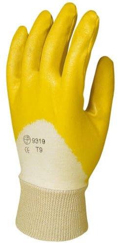 EUROTECHNIQUE - Gelb beschichtet Nitril Handschuhe S7