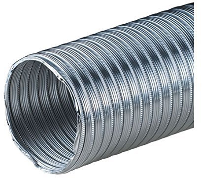 150 mm ALUFLEXROHR ALUFLEX Flexrohr Alurohr Flexschlauch Aluflexschlauch 3 m gestaucht auf ca. 1m Hitzebeständig bis 200 Grad