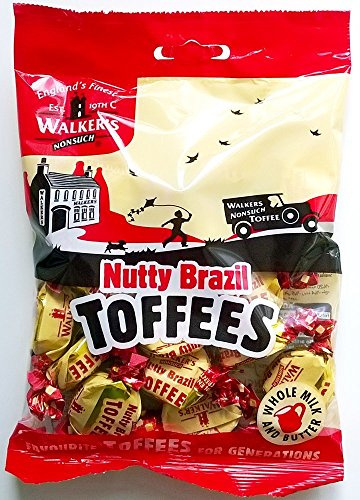 Walkers Nutty Brazil Toffees - 12 x 150gm