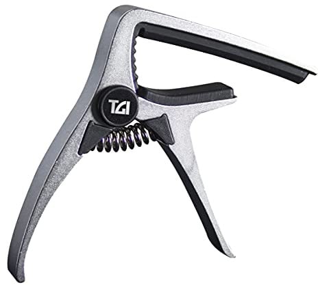 Guitar Capo for acoustics in SILVER (Black and red also available)
