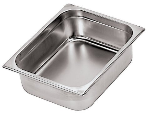 PADERNO 14102-10, Bacinella Serie Gastronorm in Acciaio Inox, 53X32,5 cm