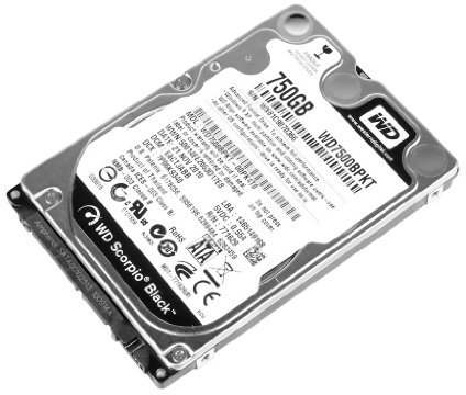 WD Black Mobile WD7500BPKT Disque dur interne 2.5'' SATA II 7200 tours/min Mémoire cache 16Mo 750 Go