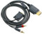 Gold Plated 6ft Premium VGA Cable w/ Digital Optical Audio Port for Microsoft Xbox 360 to TV equipment For PC HDTV