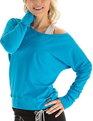 WINSHAPE Damen Freizeit Sport Dance Fitness Ws2 Longsleeve, Türkis, S EU