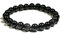 La Bolite a Cailloux Bracelet obsidienne oeil céleste (boules 8mm), 18 cm, Pierre de lave, 18 cm, Pierre de lave