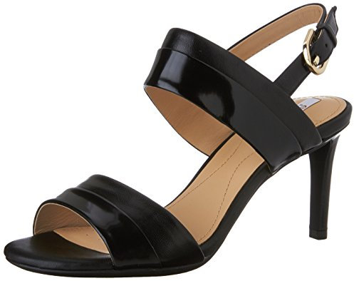 Geox Damen D Audie B Open Toe Dress Schuh, Schwarz, 5