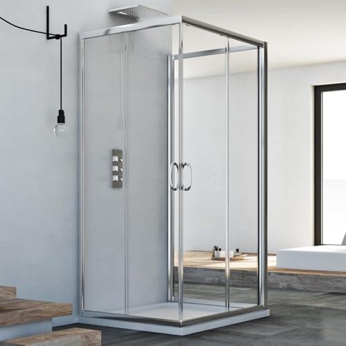 Idralite Junior Trio 3-seitige Duschkabine 70x72x70 cm H185 Klarglas